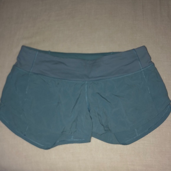 lululemon athletica Pants - Light blue Lululemon workout shorts